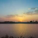 Sunset view at Bortalav Lake Bhavnagar